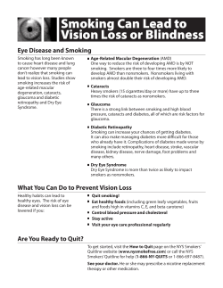 Smoking Can Lead to Blindness (PDF)