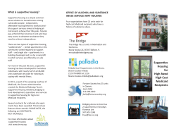 MRT Scattered Site Brochure: Available MRT OMH and OASAS Units