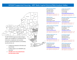 NYSSHP Supported Housing - MRT Beds Capital District/Mid-Hudson Valley