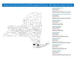 Homes and Community Renewal (HCR) Supported Housing - MRT Beds Bronx/New York City