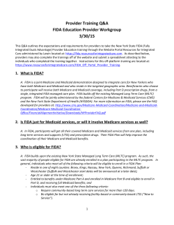 Provider Training Q As