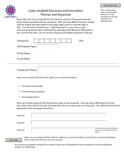 Themes Keywords PDF Form