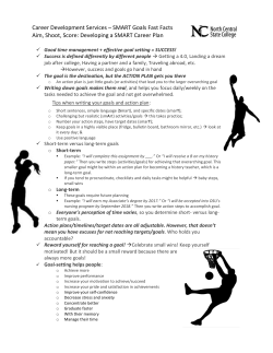 SMART Goals--Fast Facts