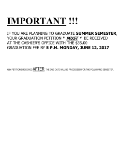 Graduation Petitions