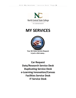 My Services Instructions
