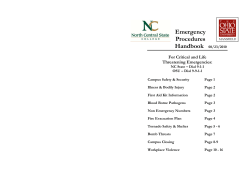 Emergency Procedures Handbook