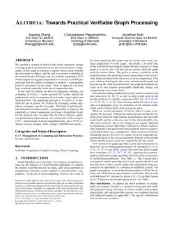 ALITHEIA: Towards Practical Verifiable Graph Processing