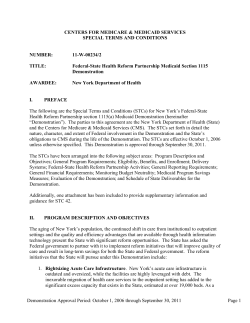 Special Terms and Conditions