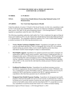 Expenditure Authority