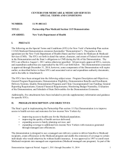 Special Terms and Conditions