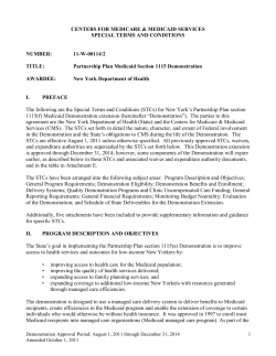 Special Terms and Conditions