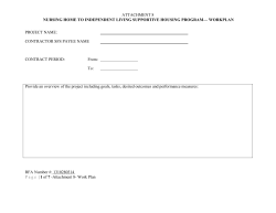 Attachment 8: Work Plan