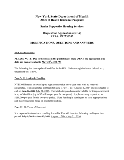 Modifications, Questions and Answers