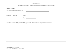 Attachment 8: Work Plan