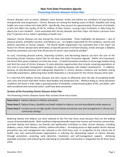 Prevent Chronic Diseases Action Plan - Complete printable version