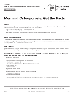Men and Osteoporosis: Get the Facts