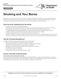 Smoking and Your Bones