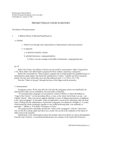 European Presbyterian Church History