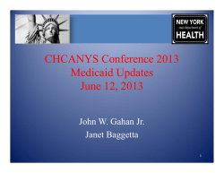 CHCANYS Conference: June 10, 2013