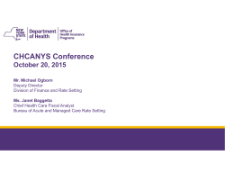 CHCANYS Conference: October 20, 2015