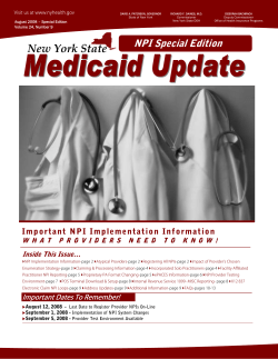 August - NPI - Special Edition