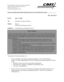 Nursing Homes Medicare Part D - More information on how Medicare Part D might impact residents in nursing homes