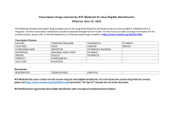 Drugs covered by Medicaid for Dual Eligible Beneficiaries
