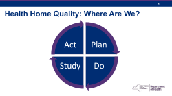 March 16, 2016 Health Home Quality Measures