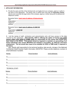 subcontractor packet