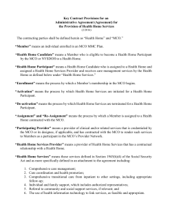 Key Contract Provisions