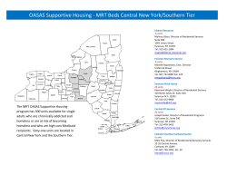 Office of Alcoholism and Substance Abuse Services (OASAS) Supportive Housing