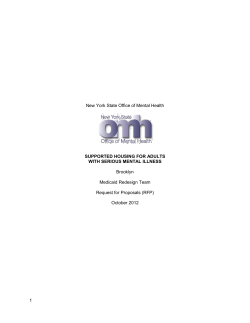 OMH Supported Housing For Adults With Serious Mental Illness - Brooklyn