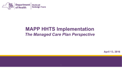 MAPP HHTS Implementation for MCP - April 20, 2016