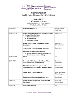 May 4, 2015 - Agenda