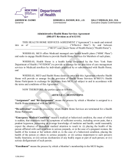 June 9, 2015 - DRAFT MCO ASA Template