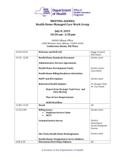 July 8, 2015 - Agenda