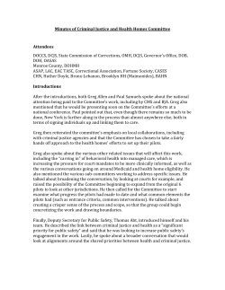 November 25, 2013 &ndash; Meeting Minutes