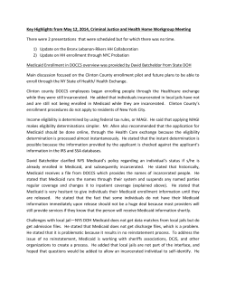 May 12, 2014 &ndash; Meeting Minutes, Key Highlights