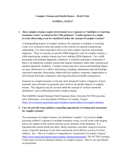 Complex Trauma FAQs SAMHSA