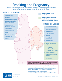 Smoking and Pregnancy