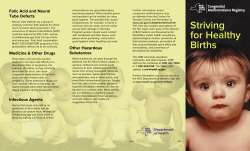 Striving for Healthy Births