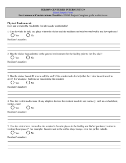 Environmental Considerations Checklist