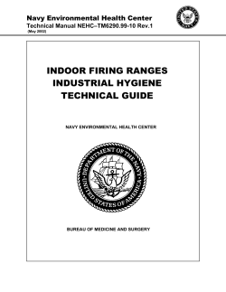 Indoor Firing Ranges Industrial Hygiene Technical Guide
