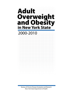 Adult Overweight and Obesity in New York State, 2000-2010