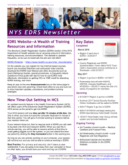 EDRS Newsletter (pdf)