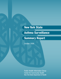 New York State Asthma Surveillance Summary Report
