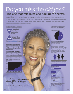 Arthritis Infographic: Women with Arthritis