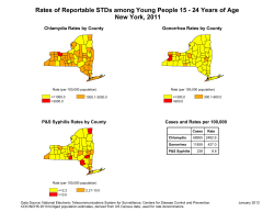 Rates of Reportable STDs among Young People 15 - 24 Years of Age, New York, 2011