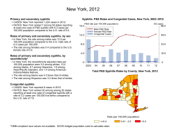 New York State 2012 Syphilis Profile
