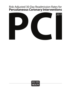PCI Readmission 2011